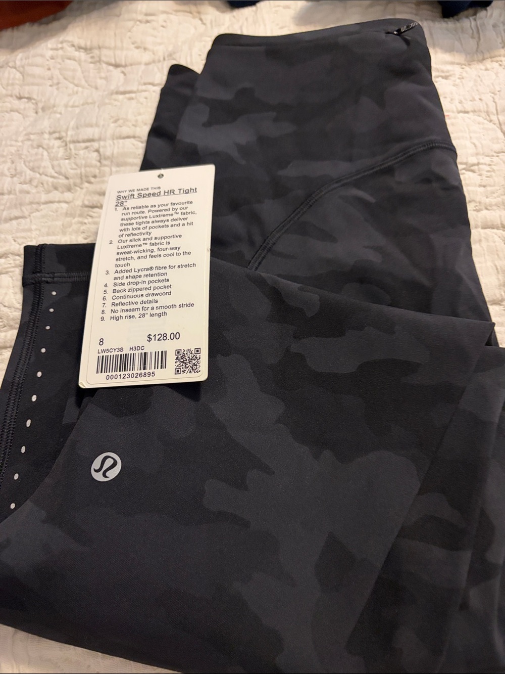 lululemon athletica women’s Black Camo Leggings